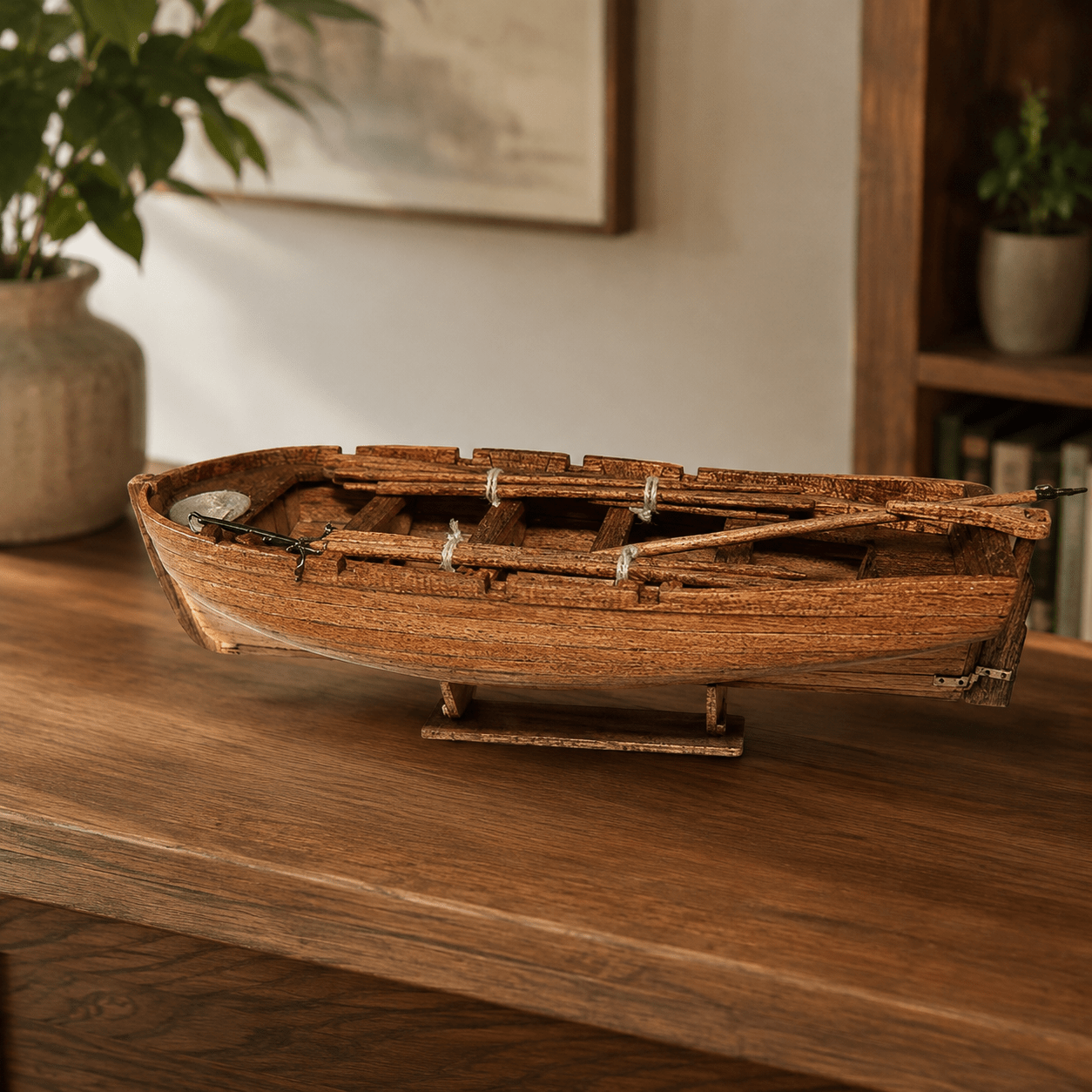 Universal Ship's Longboat Wooden Model Kit – 1:48 Scale Rowing Tender - Ocean Relic Studio- Handcrafted Wooden Ship Model