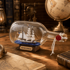 USCGC Eagle Ship in a Bottle – US Coast Guard Tall Ship Nautical Decor - Ocean Relic Studio- Handcrafted Wooden Ship Model