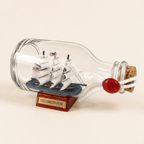 USS Constitution Ship in a Bottle – Handcrafted Nautical Decor - Ocean Relic Studio- Handcrafted Wooden Ship Model