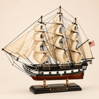 USS Constitution Wooden Ship Model – Premium 60 cm - Ocean Relic Studio