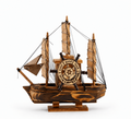 Vintage Wooden Sailboat Model - Ocean Relic Studio