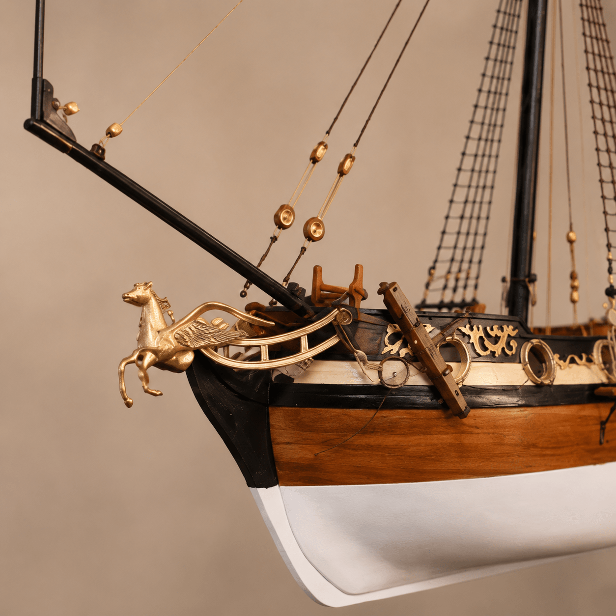 William Royal Yacht Wooden Ship Model Kit – 1:48 Scale English Royal Yacht - Ocean Relic Studio- Handcrafted Wooden Ship Model