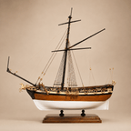 William Royal Yacht Wooden Ship Model Kit – 1:48 Scale English Royal Yacht - Ocean Relic Studio- Handcrafted Wooden Ship Model
