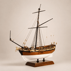 William Royal Yacht Wooden Ship Model Kit – 1:48 Scale English Royal Yacht - Ocean Relic Studio- Handcrafted Wooden Ship Model