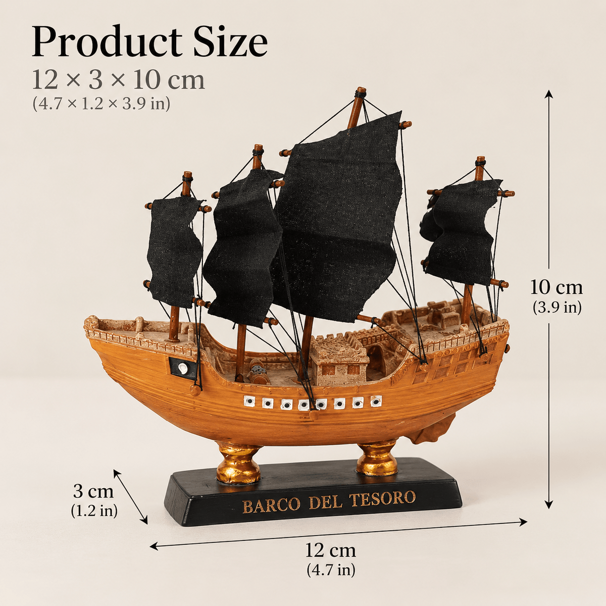 Zheng He Treasure Ship Resin Model – Chinese Admiral Flagship - Ocean Relic Studio