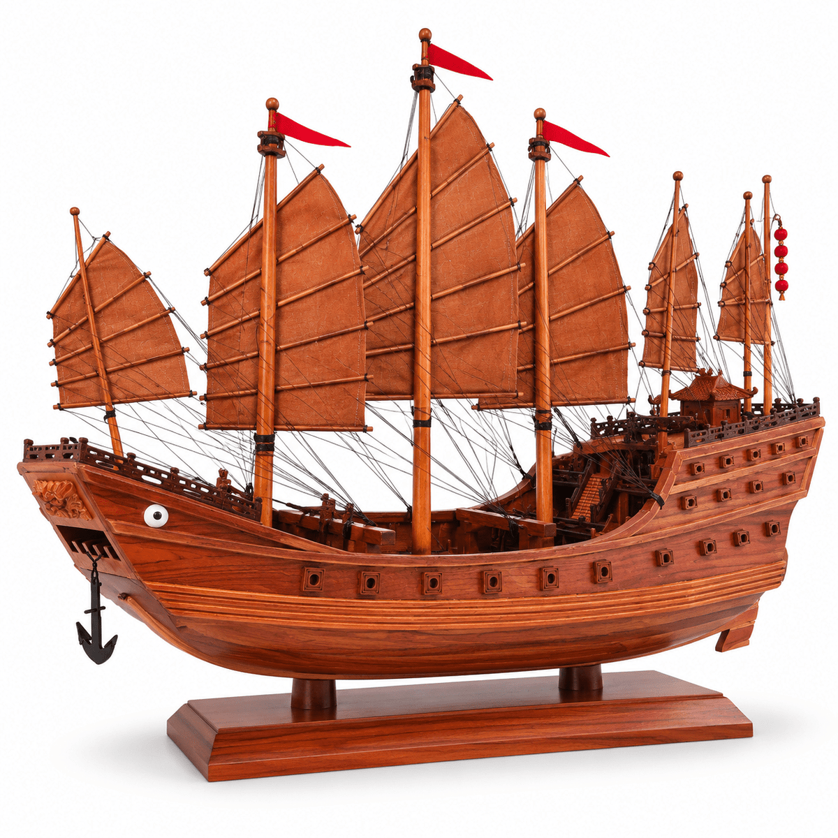 鄭和 木製船模型 - クラシック 34 cm 中国トゥーン材 – Ocean Relic Studio